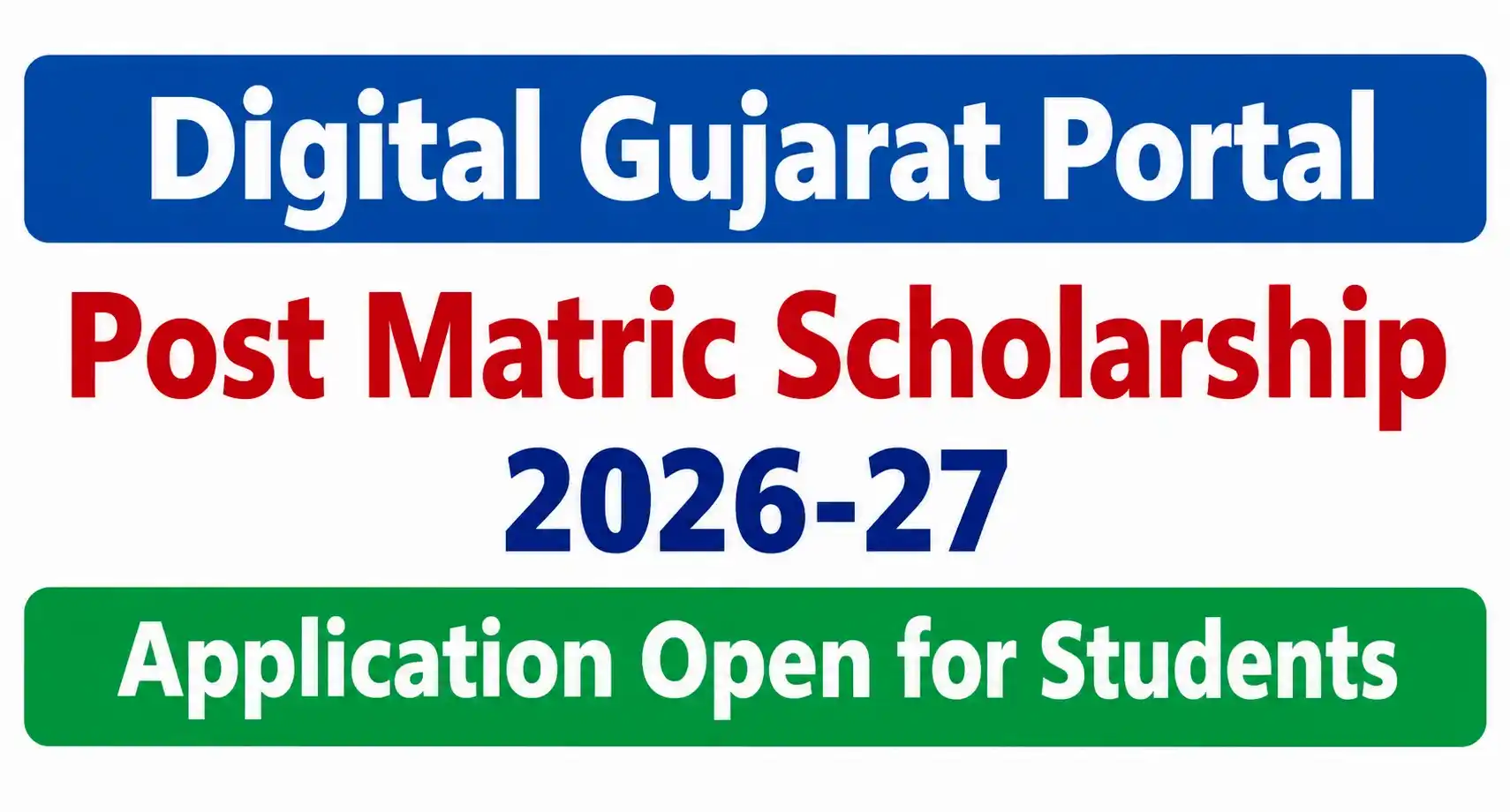 Gujarat Portal Post Matric Scholarship