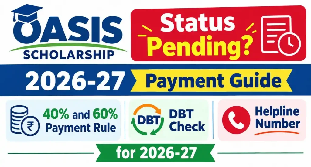 Oasis Scholarship Status Pending